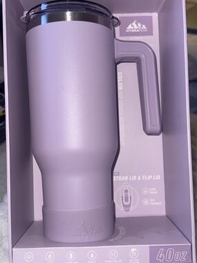 Hydrapeak 40oz Lavender Travel Tumbler with Handle